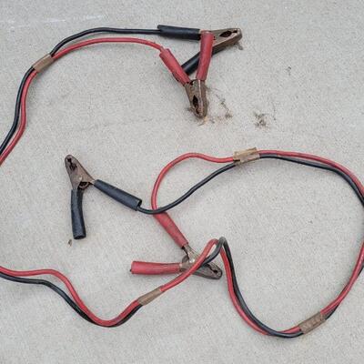 Lot 25: (2) Sets of Jumper Cables + (1) Slow Charger
