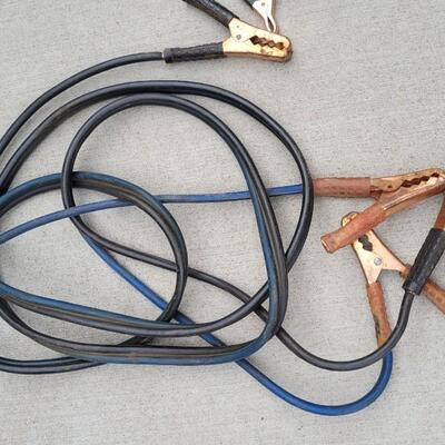 Lot 25: (2) Sets of Jumper Cables + (1) Slow Charger
