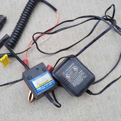 Lot 25: (2) Sets of Jumper Cables + (1) Slow Charger
