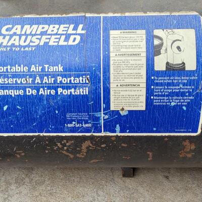 Lot 31: Vintage CAMPBELL HAUSFELD Portable Air Tank