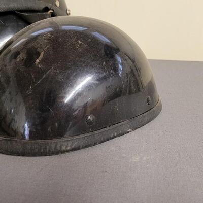 Lot 41: (3) Black Shell Motorcycle Helmets 
