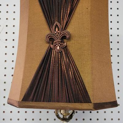 Lot 63: Vintage 32" Tall Cherub Themed Table Lamp 