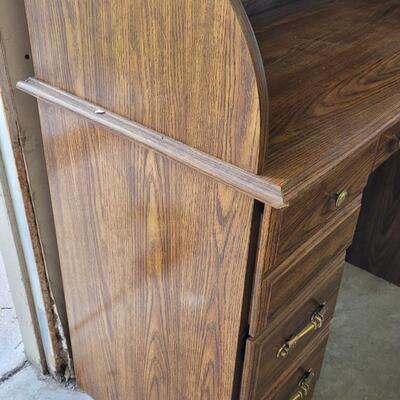 Lot 65: Vintage Roll Top Desk 42" x 20" x 48"