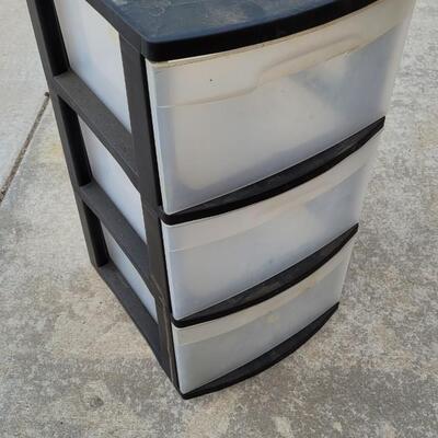 Lot 67: Plastic Storage Organizer 3-Drawer Tall
