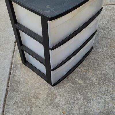 Lot 68: Plastic Storage Organizer 3-Drawer Wide