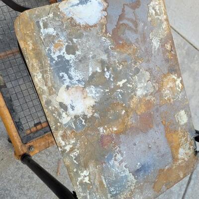 Lot 74: Vintage Painters Rolling Tool Cart