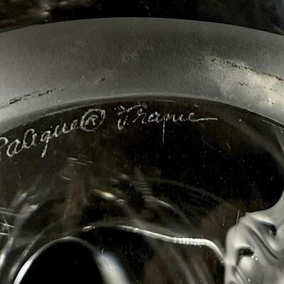 Script signed Gorgeous Garance Lalique Vase Frosted Fish