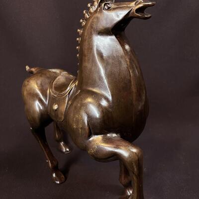 Bronze Chinese Tang-Style Horse Sculpture