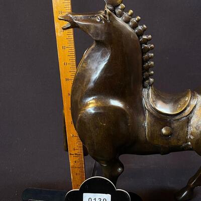 Bronze Chinese Tang-Style Horse Sculpture