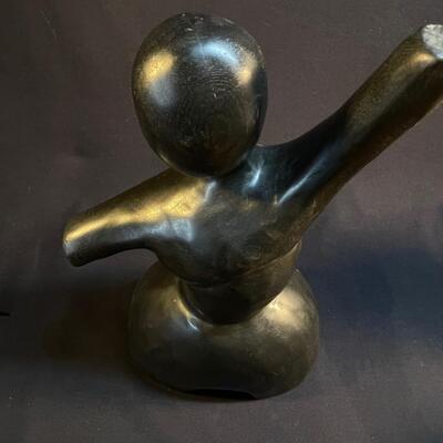 Carved Abstracted Human Figure from Thailand in Wood