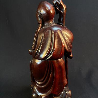 Fnely carved Shou Lao Chinese Lohan Figure