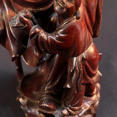 Fnely carved Shou Lao Chinese Lohan Figure