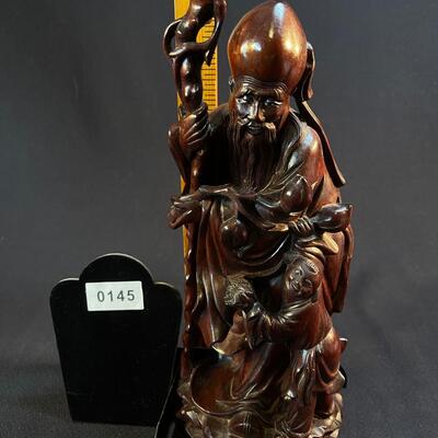 Fnely carved Shou Lao Chinese Lohan Figure