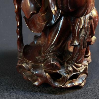 Fnely carved Shou Lao Chinese Lohan Figure