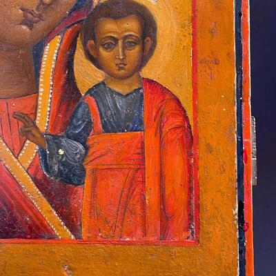 Fine Antique Russian Icon of Our Lady of Kazan