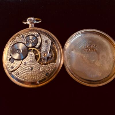 Antique KEMNITZ Mens Pocket Watch 10K gold filled case