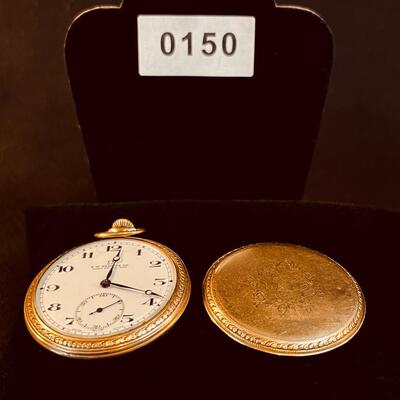 Antique KEMNITZ Mens Pocket Watch 10K gold filled case