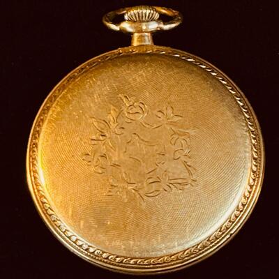 Antique KEMNITZ Mens Pocket Watch 10K gold filled case