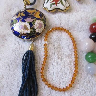 Cloisonne and Stone Jewelry