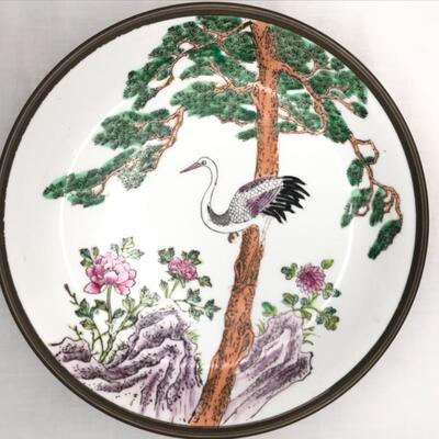 Crystal Sconce, tea set, crystal clock, Asian plate
