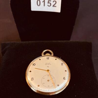 Vintage ELGIN DELUXE Pocket Watch 17 Jewel Model 5