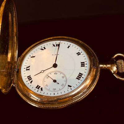 Antique ELGIN 20 Year Hunting Case Pocket Watch