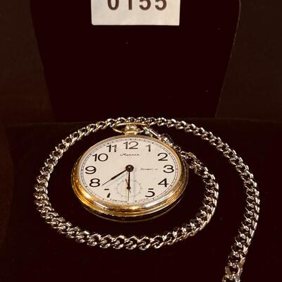 Vintage Russian Caenaho B CCCP Pocket Watch