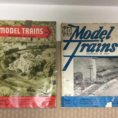 2 vintage model train magazines