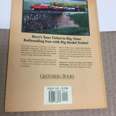 Large Scale Model Railroading Hardcover book.