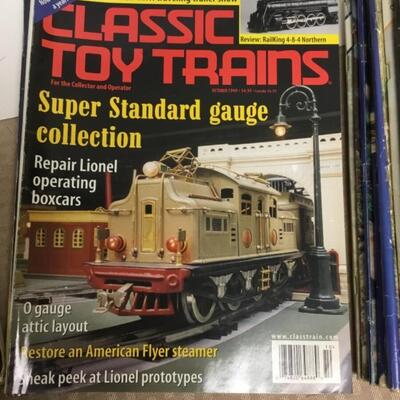 Lot; 4 different model RR magazines Trains Railroad Hobby