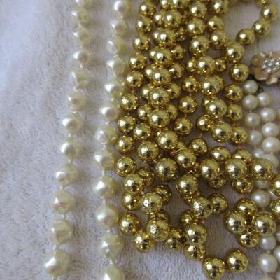 Vintage Imitation Pearl Necklaces