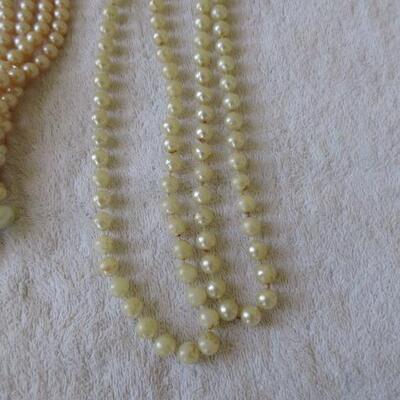 Vintage Imitation Pearl Necklaces