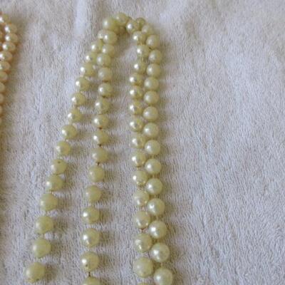 Vintage Imitation Pearl Necklaces