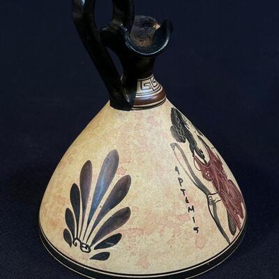 Contemporary Archaic Greek-Style Clay Bottle