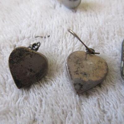 Sterling Bracelet and Ring, Pierced Earrings