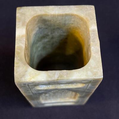 Vintage Soapstone Censer or Pencil Stand