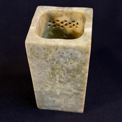 Vintage Soapstone Censer or Pencil Stand