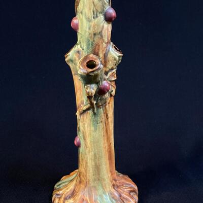 Weller Pottery Apple Tree Bud Vase - beautiful glazes