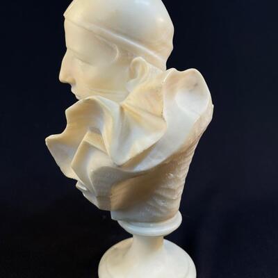 Rare Pierrot Hand-Carved Bust possibly by Trafeli Febo