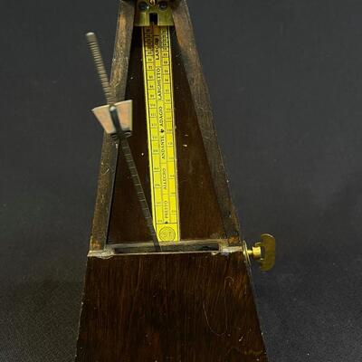 Vintage Hardwood Metronome - Works Nicely