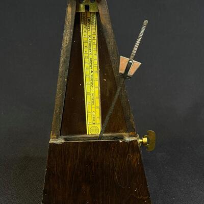 Vintage Hardwood Metronome - Works Nicely