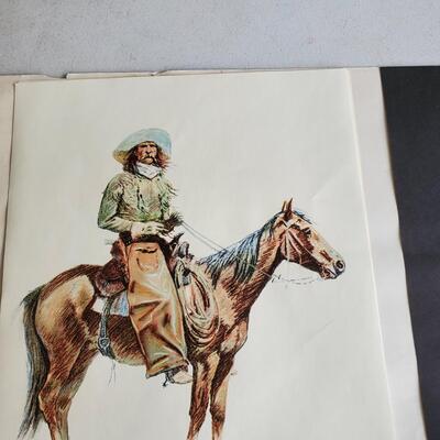 Limited available  by Frederic Remington's Buckskins only 6 of the Original prints were available for this Auction.
