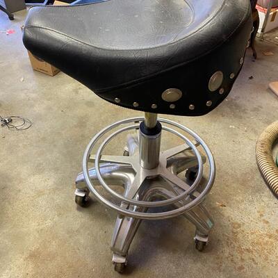 Shop stool Motorcycle seat EstateSales