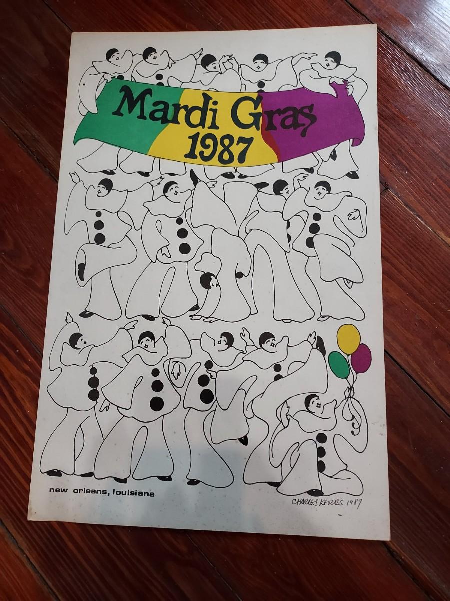 1987 mardi gras poster