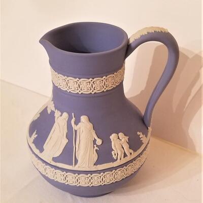 Lot #10  Wedgwood Plate and Pitcher