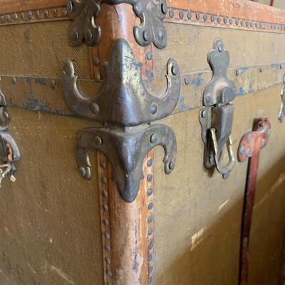 Huge Antique Quadruple Layered Travel Trunk - very good condition!
