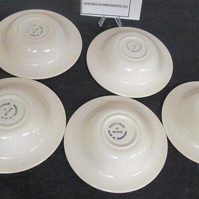 Vintage Metlox Red Rooster Bowls