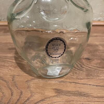 Vintage JACK DANIELS OLD No7 Whiskey Empty Glass Decanter Bottle w/Stopper 1.75L