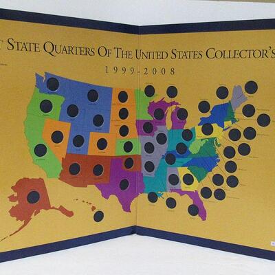 Large Thick Board State Quarters Holder Only (no coins)