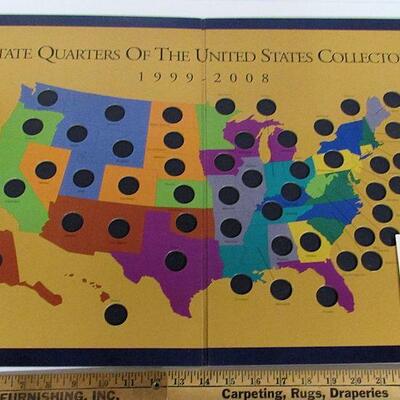 Large Thick Board State Quarters Holder Only (no coins)